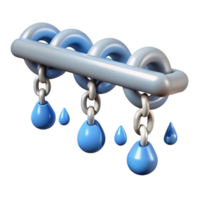 memorable classic Rain chain, decorative alternative to downspout with Transparent Background handcrafted png