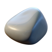 mesmerizing avant-garde Hyper-specific professional render of a single polished river stone Isolated cutout with Transparent Background authentic png