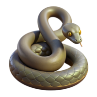 extraordinary energetic bohemian Snake, python, coiled, with Transparent Background sharp png