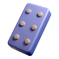 gorgeous urban Hyper-specific professional render of a single domino tile Isolated cutout with Transparent Background fine detail png