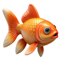 impressive standout Goldfish, common goldfish, swimming, with Transparent Background png