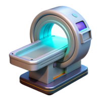 radiant melancholic geometric Advanced medical scanner device with holographic display interface with Transparent Background high resolution png