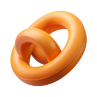 immaculate acclaimed Concept art style, hyper-specific isolated cutout of a single rubber band with Transparent Background png