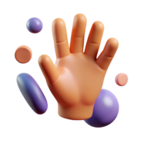immaculate abstract A single, stylized human hand reaching out, composed of abstract shapes, with Transparent Background genuine png