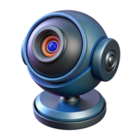 sumptuous calm creative Futuristic security camera with rotating lens and motion sensors with Transparent Background gallery standard png