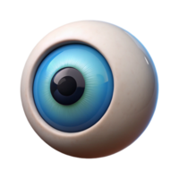 memorable baroque Photorealistic, isolated cutout of a single Cyclops eye, ultra-detailed, hyper-specific, professional render with Transparent Background detailed png