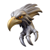 distinctive creative Ultra-detailed, isolated cutout of a single Griffin talon, hyper-specific, professional render, concept art style with Transparent Background high resolution png