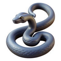 memorable gothic Hyper-specific, isolated cutout of a single Medusa snake, professional render, ultra-detailed, concept art style with Transparent Background exclusive png