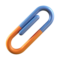 gorgeous remarkable Concept art style, isolated cutout of a single paperclip with Transparent Background png