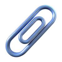 vibrant peaceful mid-century Concept art style, isolated cutout of a single paperclip with Transparent Background original png