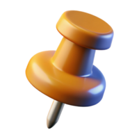 memorable renaissance Hyper-specific professional render of a single thumbtack Isolated cutout with Transparent Background professional png
