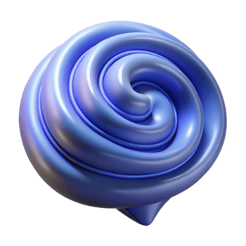 fascinating harmonious geometric A single, abstract speech bubble with swirling patterns inside, with Transparent Background masterfully captured png