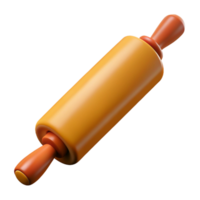 memorable coastal Photorealistic ultra-detailed professional render of a vintage rolling pin, isolated cutout with Transparent Background precision png