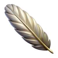 gorgeous whimsical avant-garde Photorealistic, isolated cutout of a single Valkyrie wing feather, ultra-detailed, hyper-specific, professional render with Transparent Background authentic png