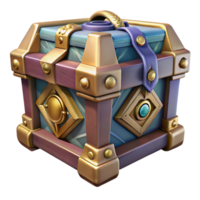 magnificent whimsical gothic Pandora's Box, mythical artifact, containing all the evils of the world, ornate design, with Transparent Background elite png