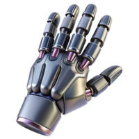 glorious celebrated Photorealistic, ultra-detailed, hyper-specific professional render of a futuristic cybernetic prosthetic arm, isolated cutout with Transparent Background png