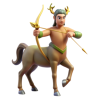 mesmerizing retro A mythical centaur with bow and arrow, with Transparent Background luxury png