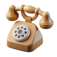 melancholic wonderful Photorealistic, hyper-specific, isolated cutout of a single vintage telephone with a receiver made of bone with Transparent Background premium png