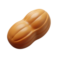 serene celebrated Concept art style, isolated cutout of a single peanut with Transparent Background png