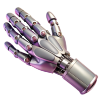 gorgeous timeless Photorealistic, ultra-detailed, hyper-specific professional render of a biomechanical prosthetic arm, isolated cutout with Transparent Background png