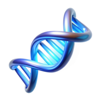 splendid tranquil nordic A DNA double helix, glowing with an ethereal blue light with Transparent Background detailed png