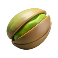impressive whimsical victorian Hyper-specific professional render of a single pistachio Isolated cutout with Transparent Background authentic png