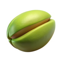 tranquil alluring Hyper-specific professional render of a single pistachio Isolated cutout with Transparent Background flawless png