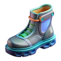 majestic modern Ultra-detailed, isolated cutout, concept art render of a futuristic boot sole with Transparent Background masterfully captured png