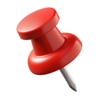 fascinating baroque A single, realistic pushpin, with a red head and a sharp point with Transparent Background perfect clarity png