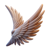 impressive avant-garde Professional render, hyper-specific, isolated cutout of a single, feathered Griffin wing, fully extended with Transparent Background luxury png