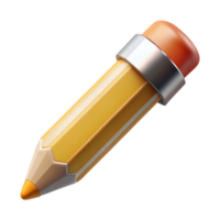 mesmerizing organic A single, realistic pencil, sharpened to a fine point with Transparent Background 4K png