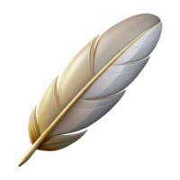 mesmerizing ethereal avant-garde Concept art style, isolated cutout of a single feather with Transparent Background high resolution png