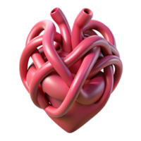timeless gothic A stylized human heart made of intertwined vines with Transparent Background top-tier png