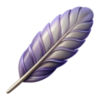 sought-after minimalist A single, stylized feather with intricate details with Transparent Background top-tier png