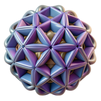 sumptuous calm renaissance A complex geometric shape with tessellated patterns with Transparent Background luxury png