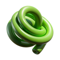 élégant calme tropical concept art style hyper-spécifique image de une Célibataire enroulé vigne, vert, avec transparent Contexte impeccable png