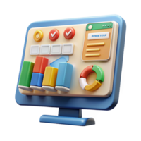 majestic distinctive Project management software dashboard, task management, with Transparent Background png