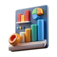 extraordinary romantic industrial Data analytics chart, business intelligence, with Transparent Background impeccable png
