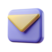 radiant unforgettable A single, stylized email icon with Transparent Background png