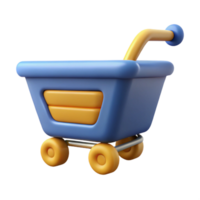 fascinating romantic geometric A single, stylized shopping cart icon with Transparent Background genuine png
