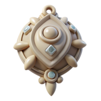 energetic stunning Isolated cutout of a hyper-specific tribal amulet, ultra-detailed, concept art style, made of bone and stone with Transparent Background 8K png