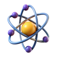 notable tropical A stylized atom with orbiting electrons with Transparent Background studio quality png