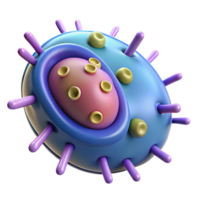 dramatic sought-after A stylized bacteria cell with internal structures with Transparent Background png