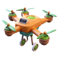 hypnotic harmonious creative Agricultural technology drone, precision agriculture, with Transparent Background 4K png