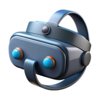 striking whimsical retro Virtual reality headset, sleek design, multiple sensors with Transparent Background high quality png