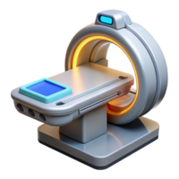 hypnotic nostalgic vintage Advanced medical scanner with digital display and sensors with Transparent Background professional png