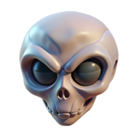 gorgeous standout Alien skull, bone structure, unusual features with Transparent Background png