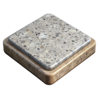 dramatic rustic Ultra-detailed, photorealistic isolated cutout of a single, polished, granite floor tile with Transparent Background impeccable png