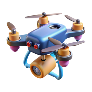 malinconico bellissima librarsi fuco con telecamera e sensore Vettore con trasparente sfondo bene dettaglio png