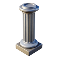 magnificent joyful abstract Professional render, hyper-specific, isolated cutout of a single, reinforced concrete column with Transparent Background artisan png